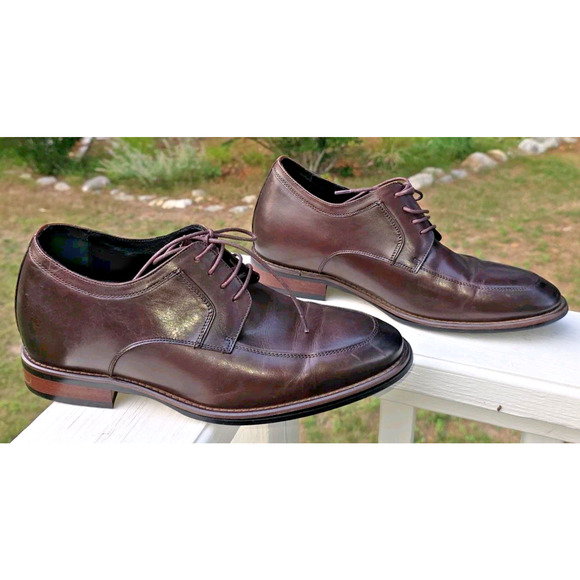 CALTO Men\'s Invisible Height Increasing Elevator Dress Shoes Brown Leather 11 main image 6